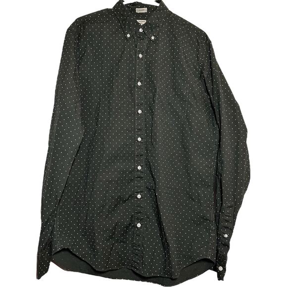 J. Crew Secret Wash Cotton Poplin Shirt Button Down Classic Fit Stretch Green LT - Picture 2 of 6